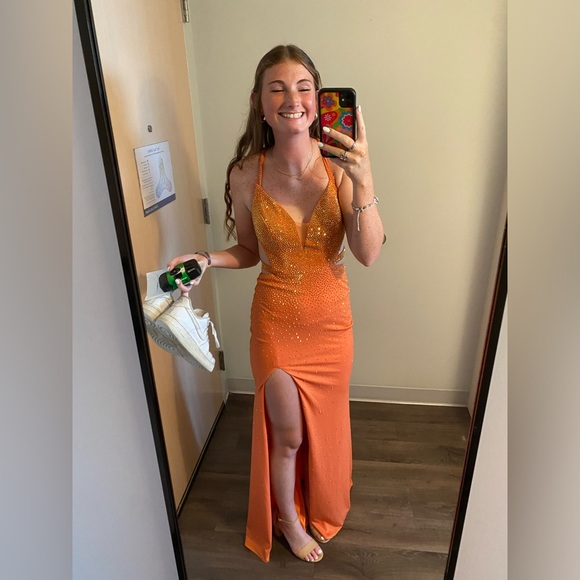 ellie wilde orange prom dress - Picture 3 of 6